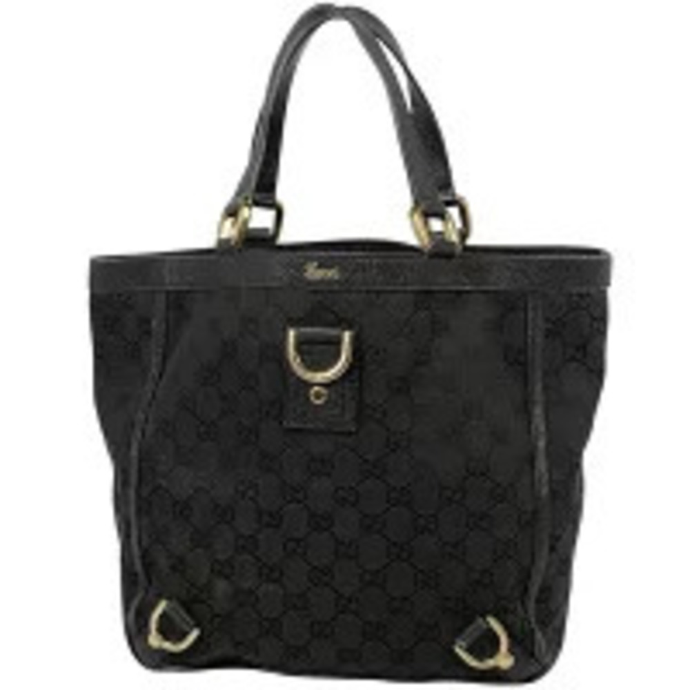Gucci GG handbag tote bag Abbey canvas black